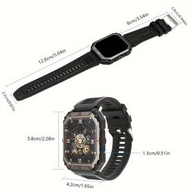 Men S Smart Watch Answer,make Calls, Wireless Calling Sports Smartwatch Fitness Tracker, With Multiple Sport Modes, Step Counter, Alarm, Compatib (Option: 1)